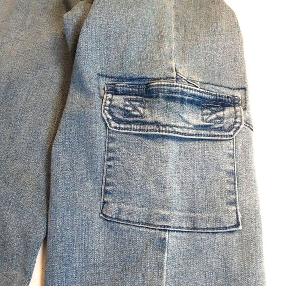 DIANE GILMAN DG2 Jeans Distressed Stretch Ankle Length Size Small NWT - Picture 7 of 13